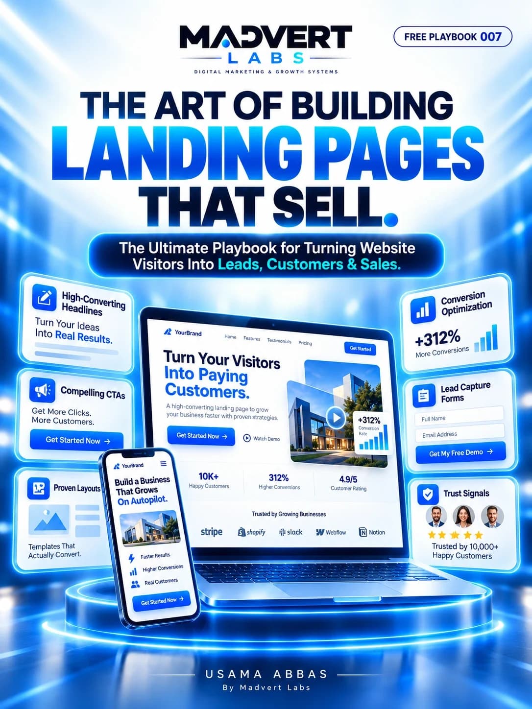 The Art of Building Landing Pages That Sell: Madvert Labs free resource cover